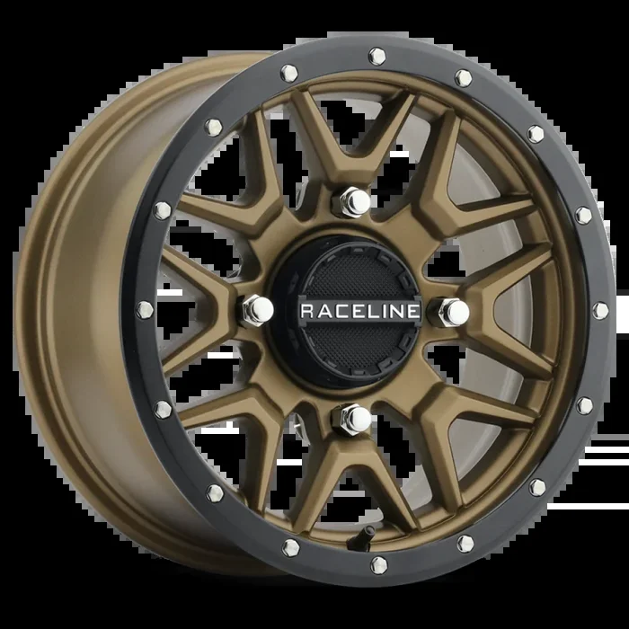 Raceline A94BZ Krank 14x7in / 4×156 BP / 38mm Offset / 132.5mm Bore – Bronze & Black Lip Wheel