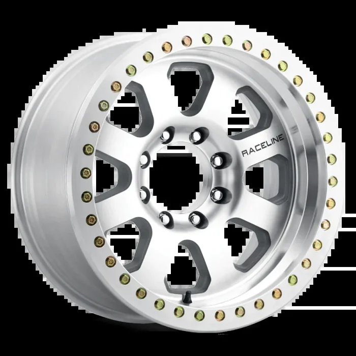 Raceline RT260M Avenger 20x10in / 5×139.7 BP / -38mm Offset / 107.95mm Bore- Machined Beadlock Wheel