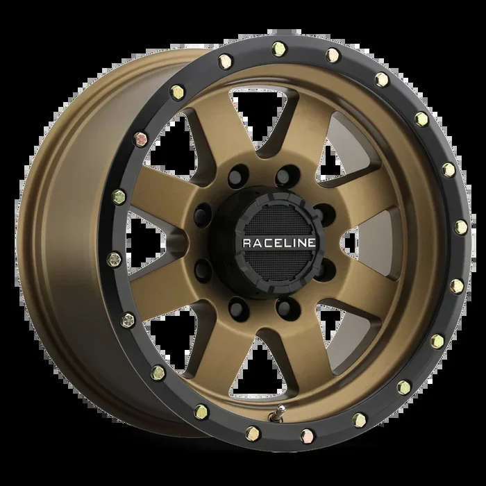 Raceline Wheels Defender Bronze w/ Black Simulated Beadlock 17×9 | 5×127 (935BZ-79050-12)