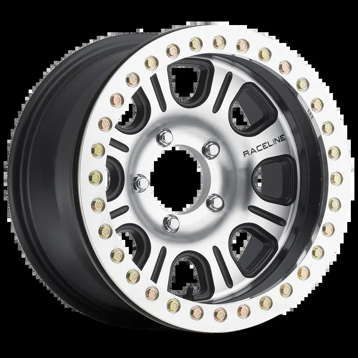 Raceline Wheels Monster Satin Black w/ Machined Spoke Faces and a Machined Real Beadlock 17×8.5 | 5×139.7 (RT232-78555-25)
