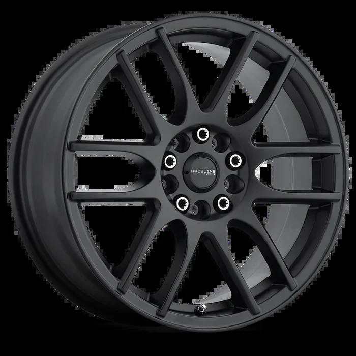 Raceline Wheels Mystique Satin Black 18×7.5 | 5×100/5×114.3 (141B-87589+42)