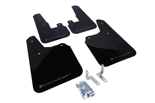 Rally Armor Mud Flaps Subaru Outback (2010-2014) Grey / Red / Silver