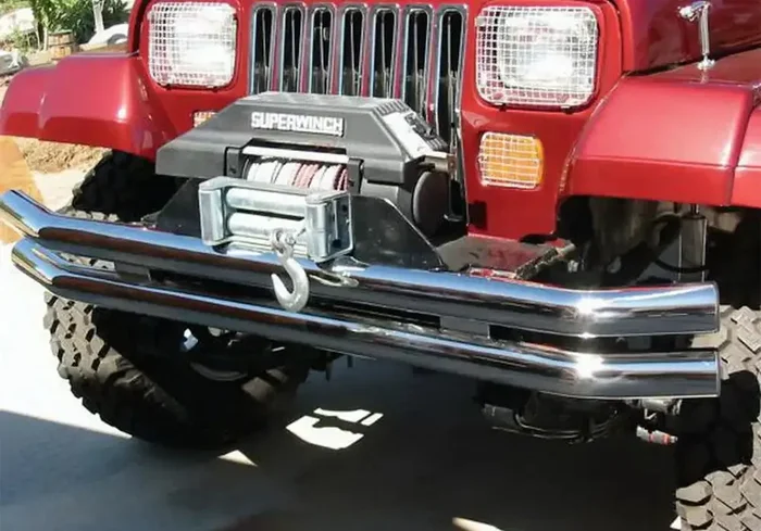 Rampage 8449 Double Tube Bumper – Stainless Steel Front or Rear without Hoop