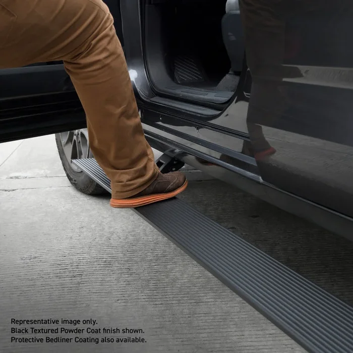 RealTruck 09-14 Ford F-150 Crew Cab 4dr VoltStep Electric Running Board Kit – Bedliner Coating