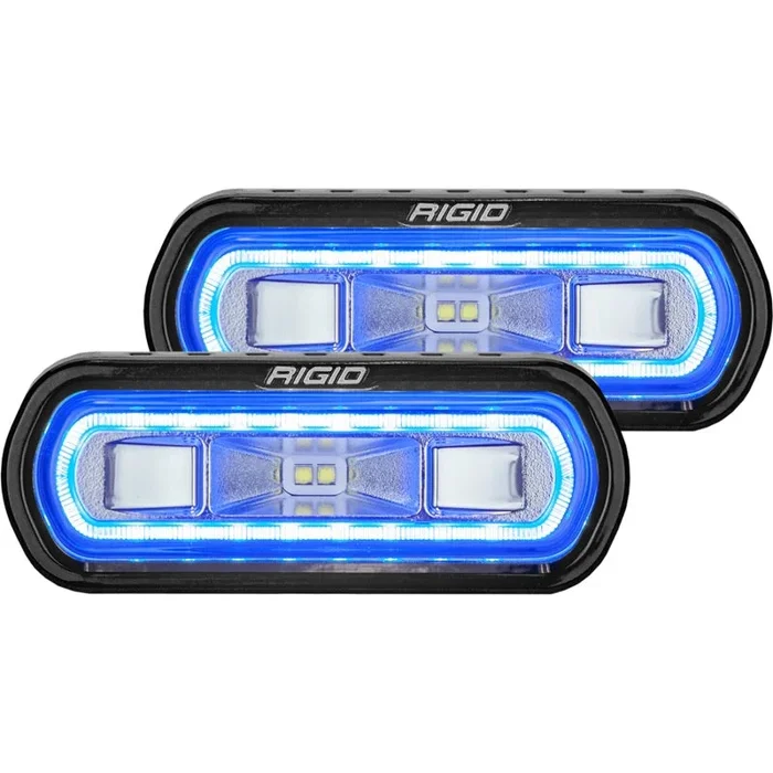Rigid Industries SR-L Series Surface Mount LED Spreader Pair w/ Blue Halo – Universal