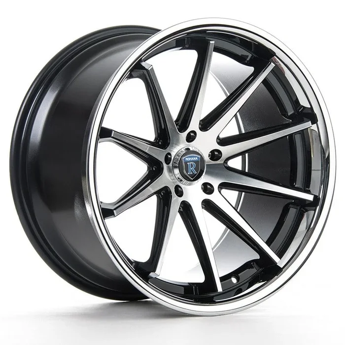 Rohana RC10 Wheels (22×9 5×114 35ET CB 73.1) Machine Black/Chrome Lip / Matte Black / Machine Silver/Chrome Lip