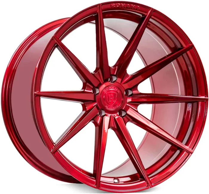 Rohana RFX1 Cross Forged Wheels (20×10 5×114 25ET CB 73.1) Brushed Titanium / Matte Black / Gloss Red