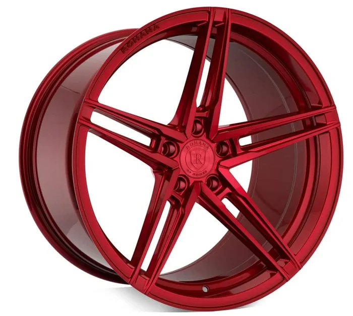 Rohana RFX15 Cross Forged Wheels (20×10 5×112 45ET CB 66.56) Brushed Titanium / Gloss Black / Gloss Red