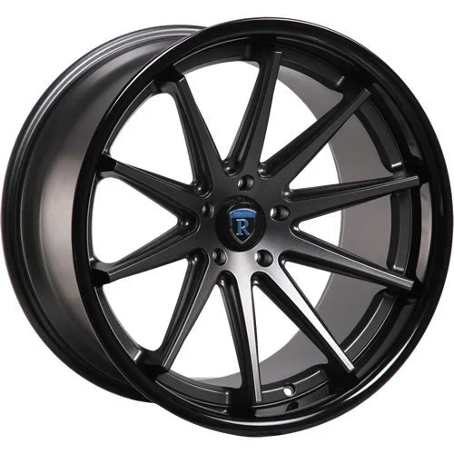 Rohana Wheels RC10 Matte Graphite w/ Gloss Black Lip 20×11 | 5×114.3 (RC1020115114MG20)