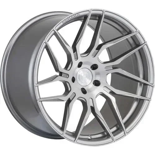 Rohana Wheels RFX7 Titanium Silver w/ Machined Brushed Spoke Faces 19×8.5 | 5×112 (RFX719855112BT25L)