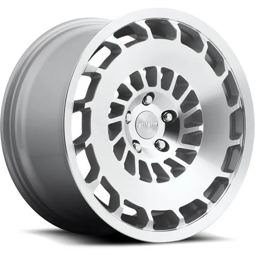 Rotiform Wheels CCV Silver w/ Machined Face 18×8.5 | Blank (R135188500+35RD)