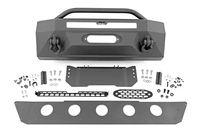 Rough Country 10743A – LED Front Bumper Hybrid Black