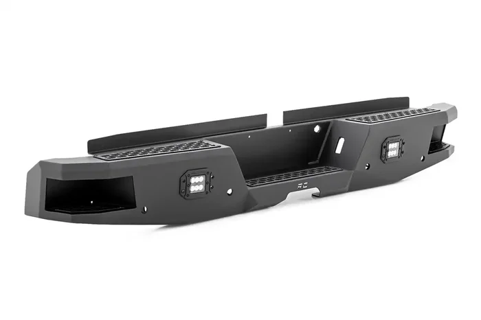 Rough Country 10760 – Heavy Duty Rear LED Bumper 2 in. Black-Series Flush Mount Cubes
