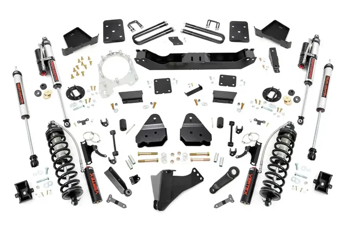 Rough Country 51357 – Suspension Lift Kit w/Shocks 6 in. No Overloaded Vertex Coilover Shocks