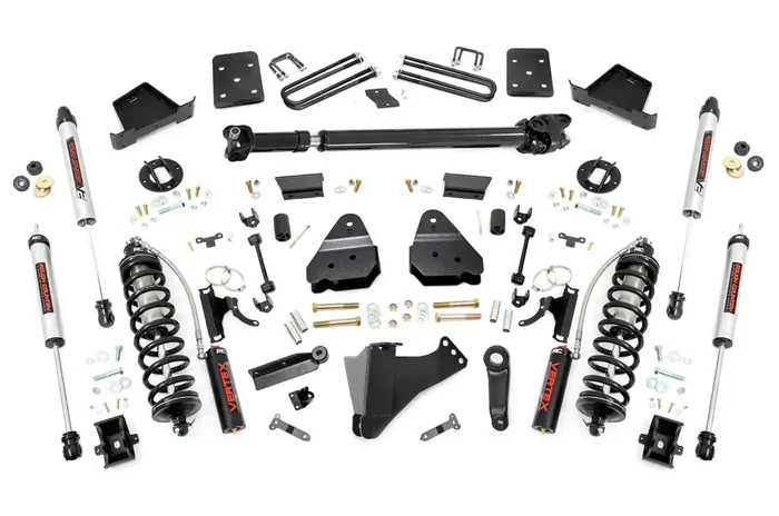 Rough Country 51758 – Suspension Lift Kit w/Shocks 6 in. Overloaded D/S V2 Coilover Shocks
