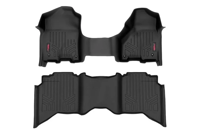 Rough Country Floor Mats | Front & Rear | Crew/Mega Cab | Ram 1500 2WD/4WD (2012-2018 & Classic)