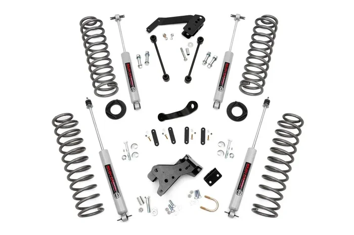 Rough Country Lift Kit Jeep Wrangler JK Unlimited 2WD/4WD (07-18) 4 ” Lift Kit w/ Shocks