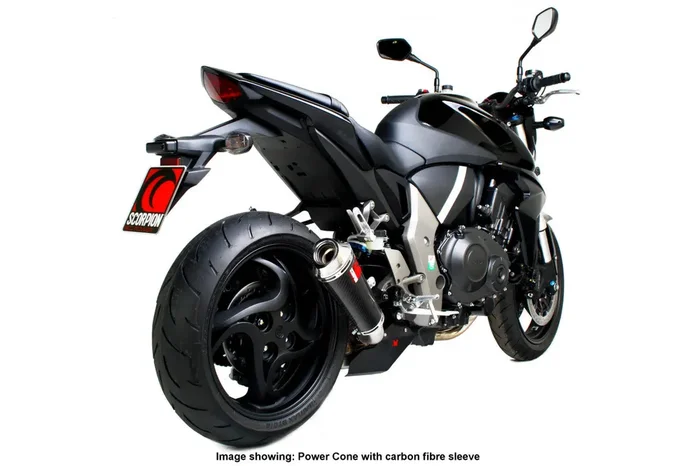 Scorpion EHA101SEO Honda CB1000 R Power Cone Slip-On Exhaust – Polished Stainless Steel Sleeve