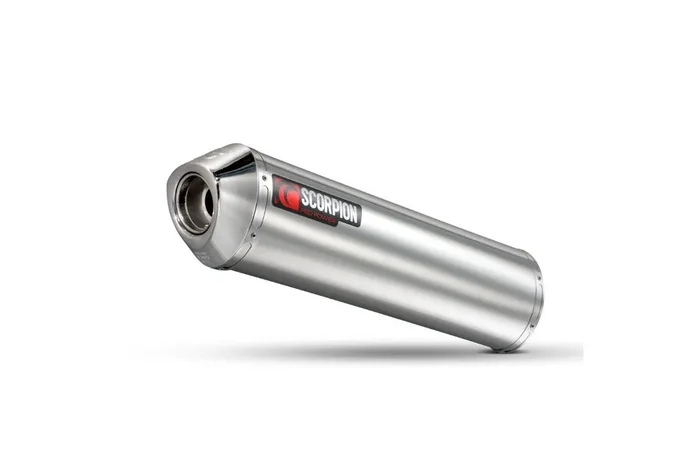 Scorpion ESI101SEO Suzuki GSX650 F Factory Oval Slip-On Exhaust – Polished Stainless Steel Sleeve