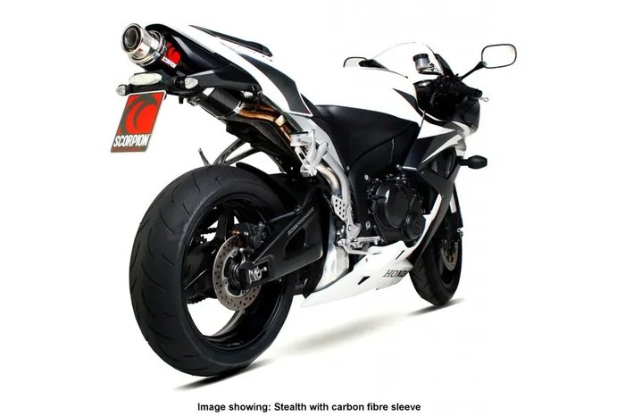 Scorpion HA102TEO Honda CBR600 RR Stealth Slip-On Exhaust – Titanium Sleeve
