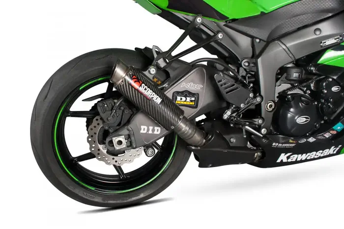 Scorpion KA1001CEM Kawasaki Ninja ZX-6R Rp1-Gp Slip-On Exhaust – Carbon Fibre Sleeve
