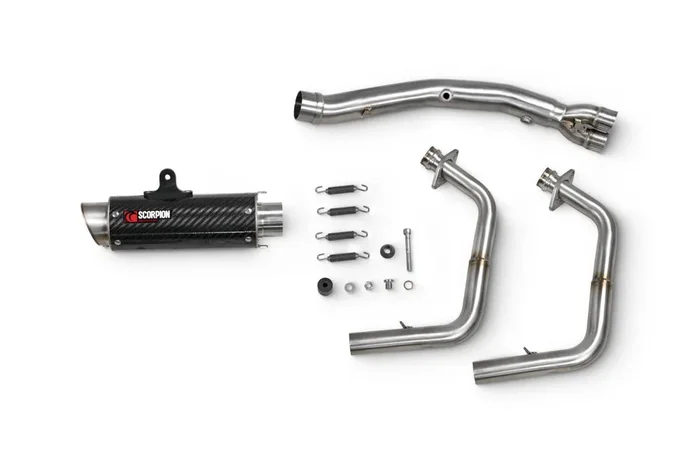 Scorpion KA1019SYSCEM Kawasaki Ninja 400 Rp1-Gp Race Exhaust System – Carbon Fibre Sleeve