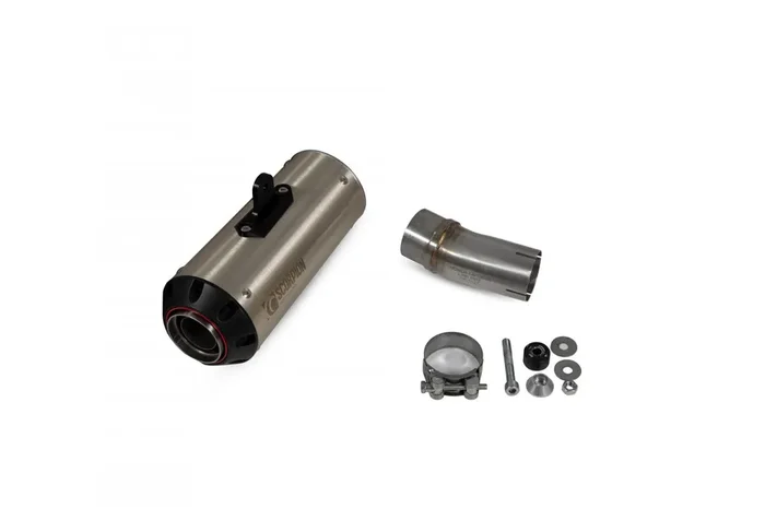 Scorpion PHA187TEO Honda CB1000 R Red Power Slip-On Exhaust – Titanium Sleeve