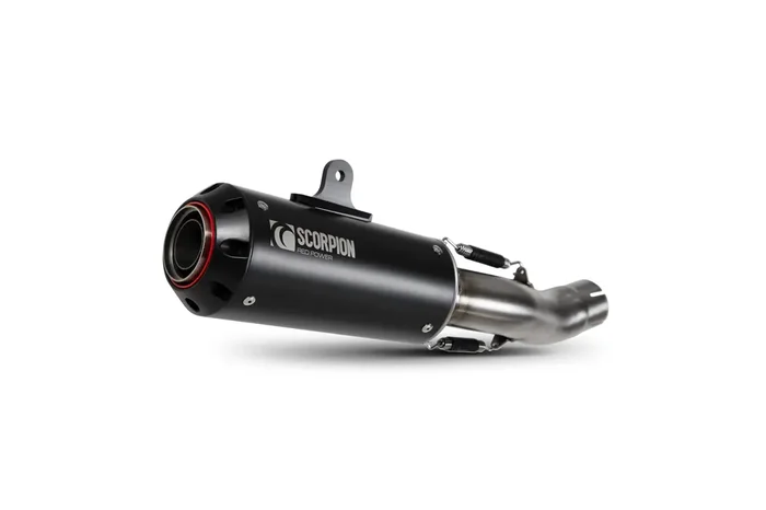 Scorpion PHA195BCER Honda CB 500 F Red Power Slip-On Exhaust – Black Ceramic Coated Sleeve
