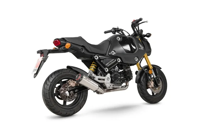 Scorpion PHA199SYSSEO Honda MSX 125 Red Power Full Exhaust System – Brushed Stainless Steel Sleeve