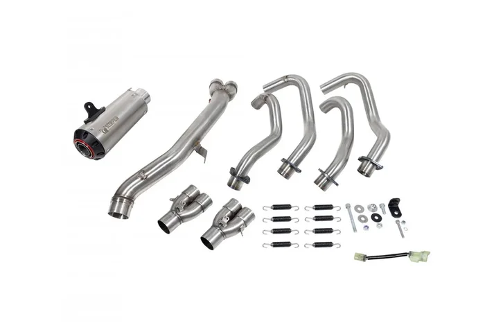 Scorpion PKA140SYSTEO Kawasaki Ninja ZX-25R Red Power Full Exhaust System – Titanium Sleeve