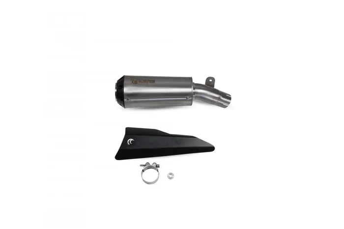 Scorpion PSI125SEO Suzuki GSX-S 1000 Katana Red Power Slip-On Exhaust – Brushed Stainless Steel Sleeve