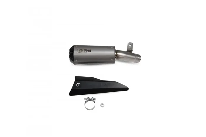 Scorpion PSI125TEO Suzuki GSX-S 1000 Katana Red Power Slip-On Exhaust – Titanium Sleeve