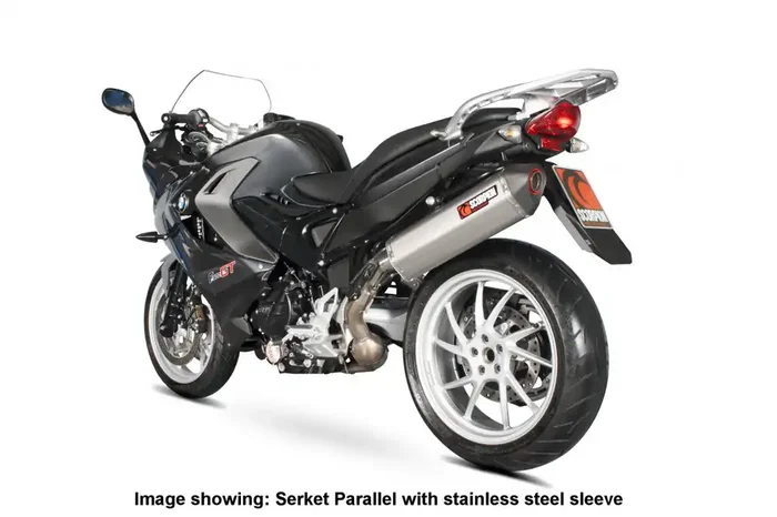 Scorpion RBM71CEO BMW Serket Parallel Slip-On Exhaust – Carbon Fibre Sleeve (F800 GT / F800 R)