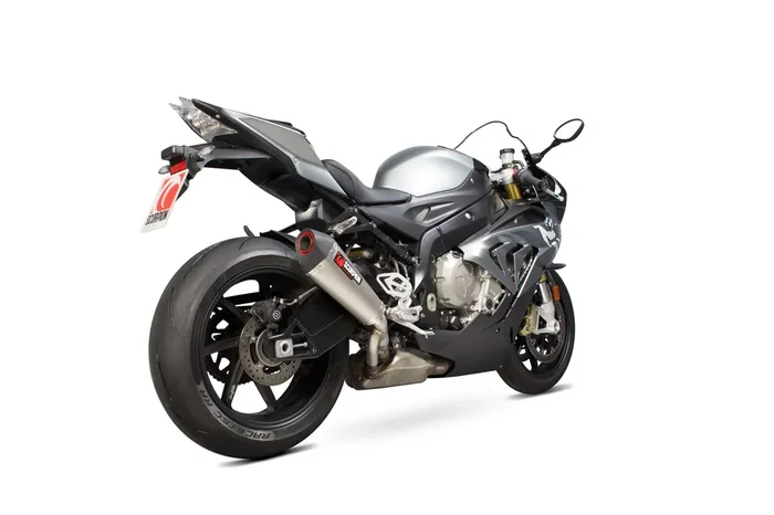 Scorpion RBM77TEO BMW S1000 RR Serket Taper Slip-On Exhaust – Titanium Sleeve