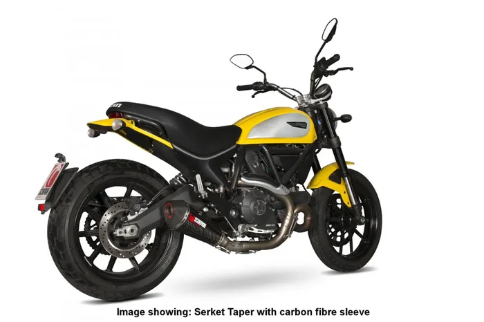 Scorpion RDI62TEO Ducati Scrambler 800 Serket Taper Slip-On Exhaust – Titanium Sleeve