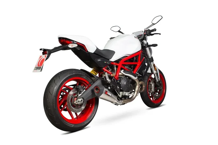 Scorpion RDI65TEO Ducati Serket Taper Slip-On Exhaust – Titanium Sleeve (Monster 797 / 797 +)