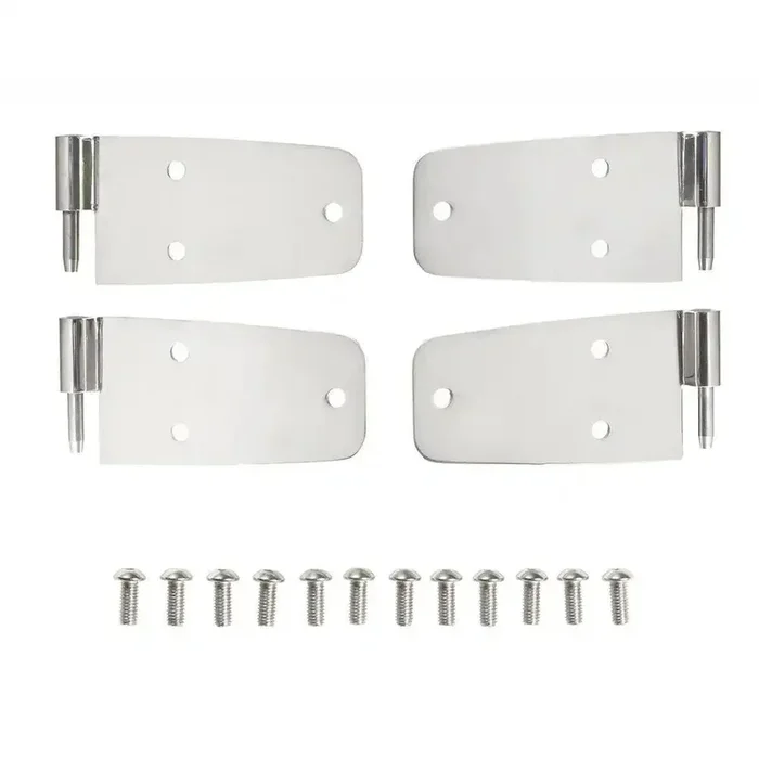 Smittybilt 7420 – Door Hinges Stainless Steel Set Of 4 For Full Doors