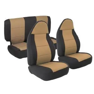 Smittybilt Neoprene Seat Cover Light Tan Front/Rear – 471225