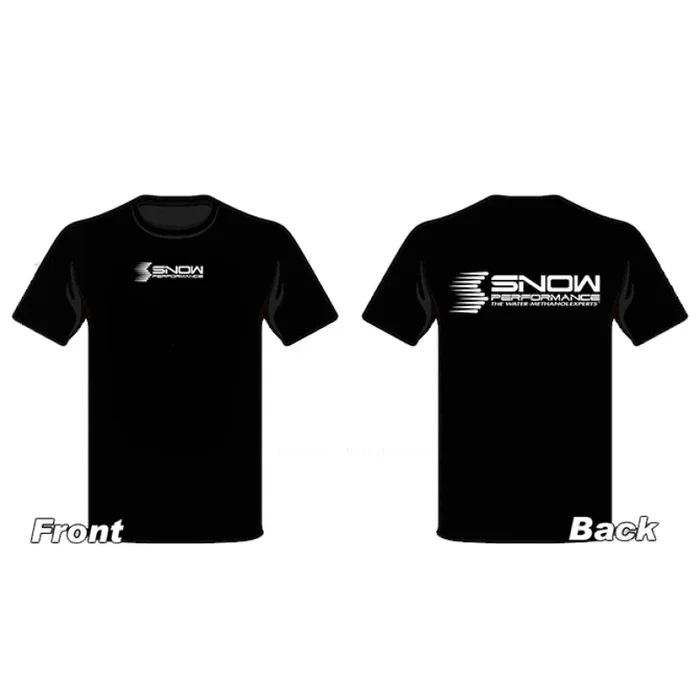 Snow Performance T-shirt Black w/White Logo – 2X