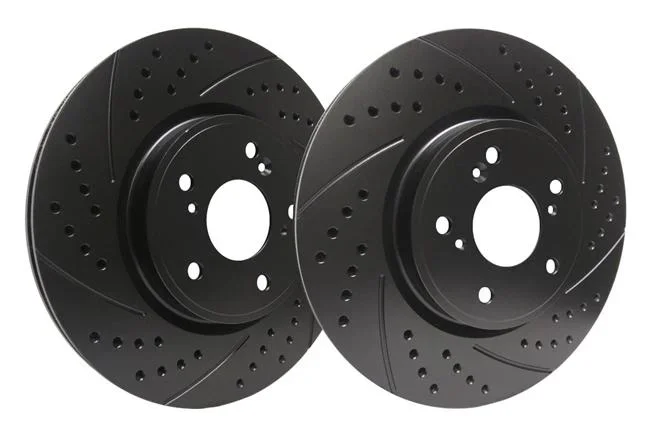 SP Performance 312mm Drilled And Slotted Brake Rotors | Multiple Audi Fitments (F58-279)