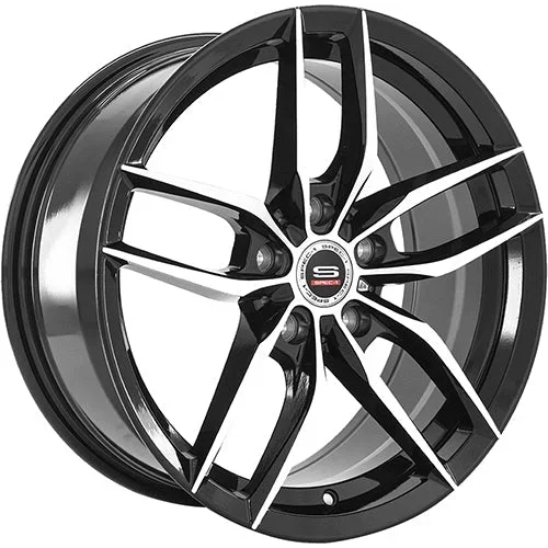 Spec-1 Wheels SP-50 Black w/ Machined Spokes 18×8 | 5×120 (SP5018801735BM)