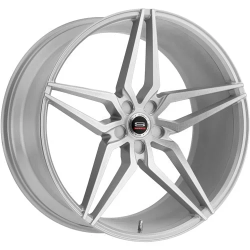 Spec-1 Wheels SPM-81 Silver w/ Machined Spoke Faces 20×9 | Blank (SPM8120904032SB)