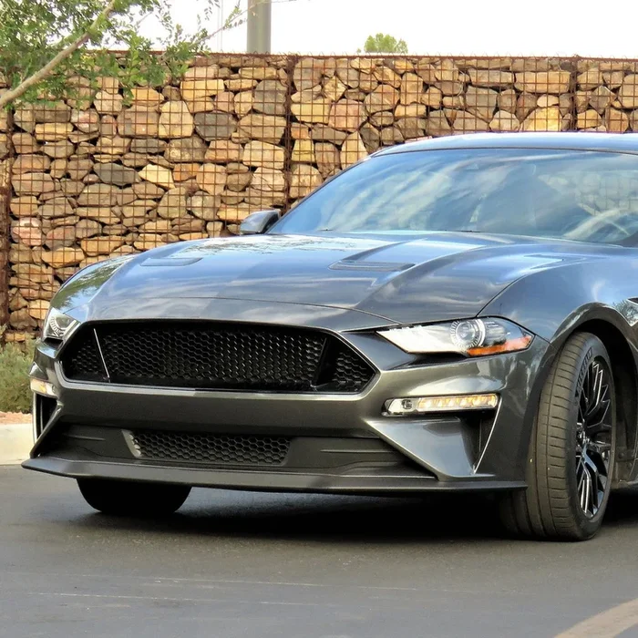 Spec-D Front Lip Splitter Ford Mustang GT/EcoBoost S550 (2018-2019) Black