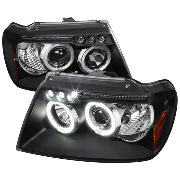 Spec-D Projector Headlights Jeep Grand Cherokee (99-04) Halo LED – Black or Chrome