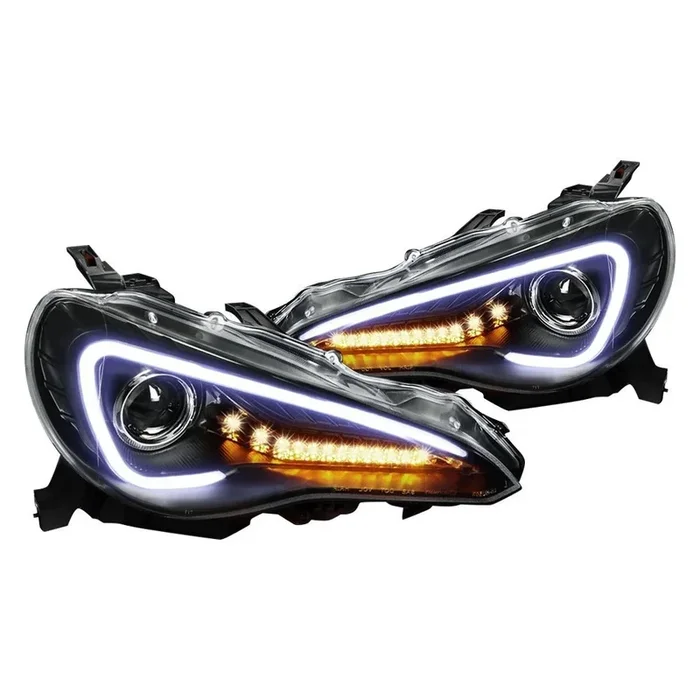 Spec-D Projector Headlights Scion FRS (2013-2016) LED Strip – Black or Chrome