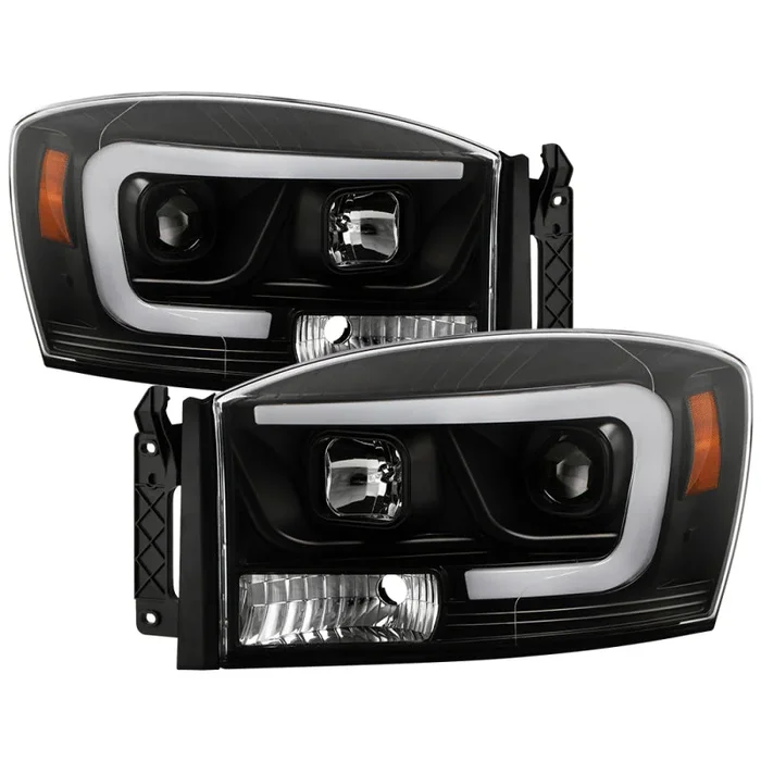 Spyder 06-08 Dodge Ram 1500 LED Headlights – Black PRO-YD-DR06PL-BK