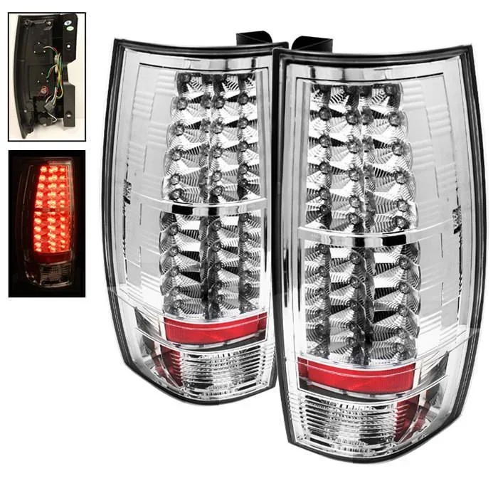 Spyder Auto Chevy Suburban/Tahoe 07-14 / GMC Yukon/Yukon Denali 07-14 – LED Tail Lights – Chrome