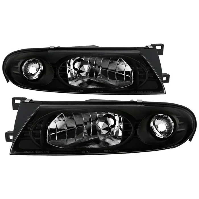 Spyder Crystal Headlights Nissan Altima (1993-1997) Black