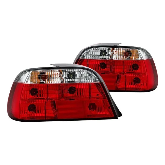Spyder Euro Style Tail Lights BMW 7 Series E38 (1995-2001) Red Clear