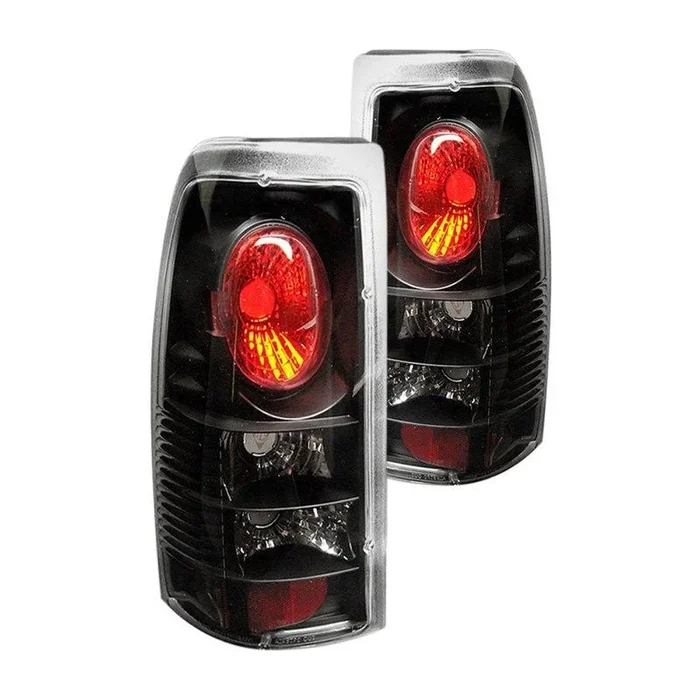 Spyder Euro Style Tail Lights GMC Sierra (99-07) Black / Chrome / Black Smoke / Smoke